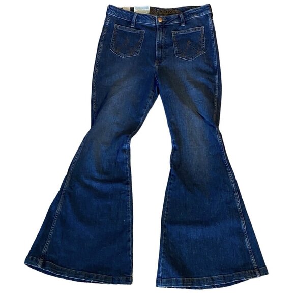 Wrangler Retro Jeans Victoria High Rise Flare Denim Jeans 112321422 NWT 31 X 34 - Picture 8 of 13